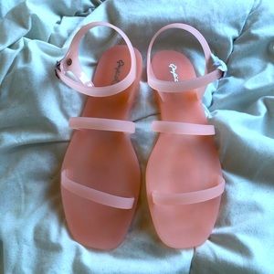 Pink Jelly Sandals